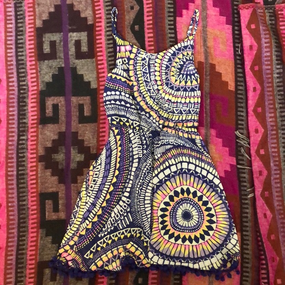 Vintage Havana Other - Vintage Havana mosaic Pom Pom dress